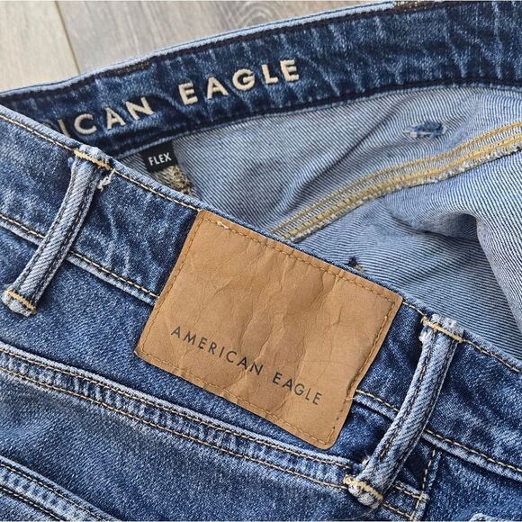 American Eagle Relaxed Straight Men's Denim Jeans Hemmed Short 40 X 25.5" - Picture 11 of 11